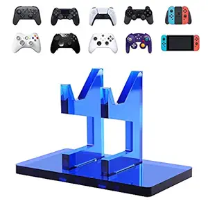 OAPRIRE Game Controller Stand Holder for Xbox ONE PS4 PS5 STEAM Switch PC - Universal Gaming Gamepad Controller Accessories with Crystal Texture - Create Exclusive Game Fortresses - Blue