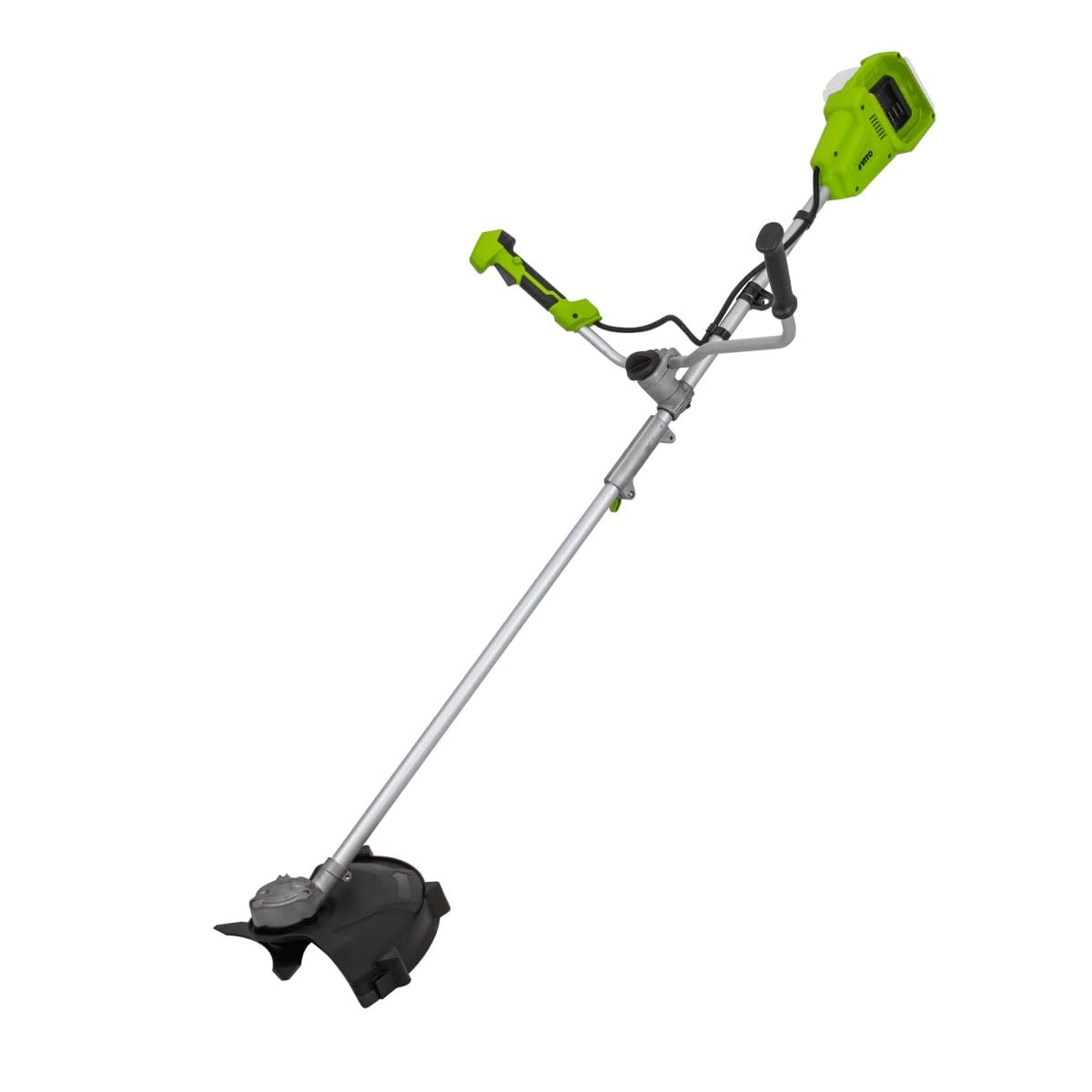 VITO - Bezprzewodowa podkaszarka 40 V + 2 baterie litowe 4Ah Ø 250-350 mm ostrze i drut nylonowy + podwójna szybka ładowarka