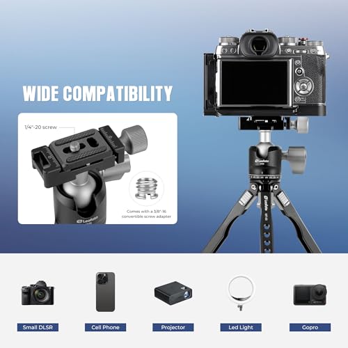 Leofoto MT-03 Tabletop Tripod, Aluminum Mini Tripod, 2 Leg