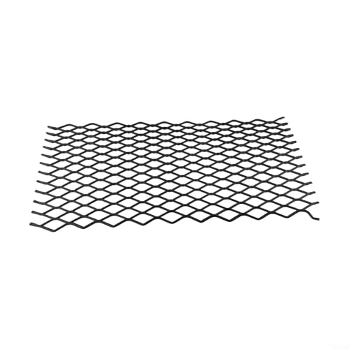 Rehoetom Griglia metallica per camino, rete di fissaggio in acciaio resistente, per camini interni e bracieri esterni, nero (24 x 40 cm)