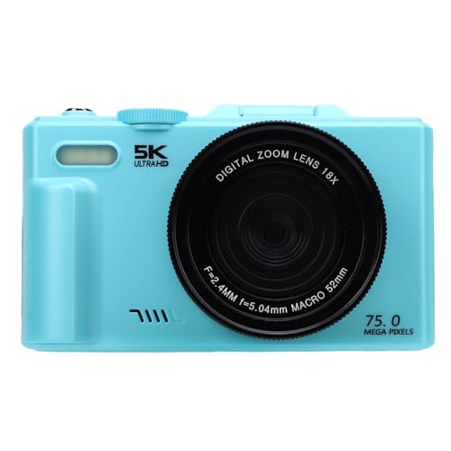 Appareil photo numérique 5K Topiky avec zoom 18X et écran rabattable