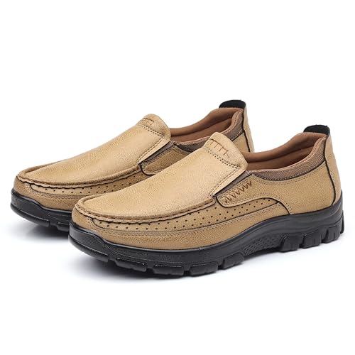 Image of COSIDRAM Men's Slip-On Loafers Lightweight Walking Shoes Daily Casual Wear | Convenient slip-on design, timeless casual shape, suitable for daily outings and light outdoor activities