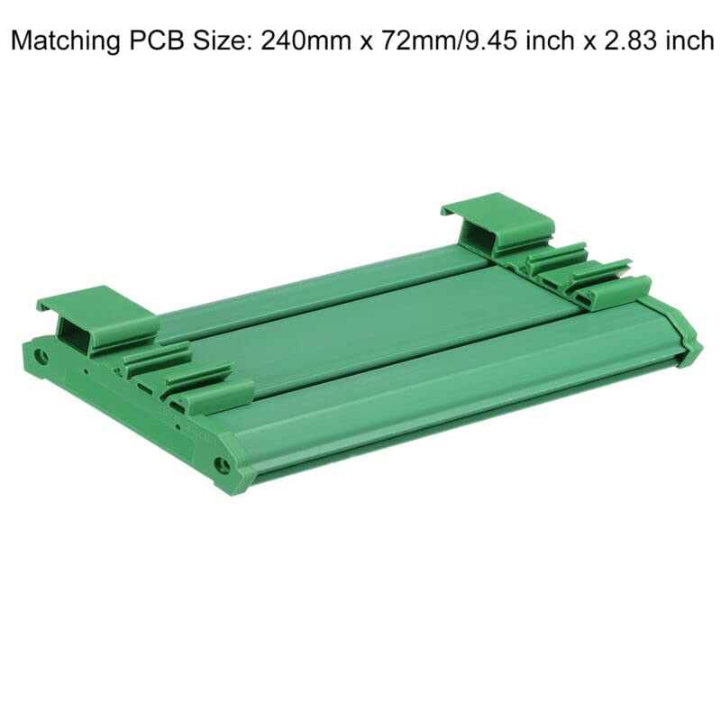Tool parts DIN Rail Mount for Carrier for 240mm x 72mm PCB - Housing - Bracket - for Green