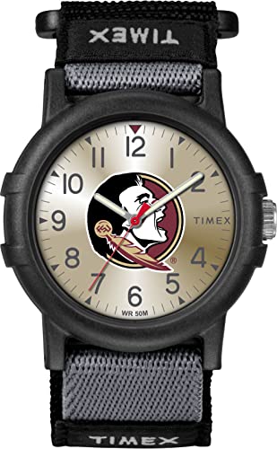 Image of Timex Unisex Collegiate Recruit 38mm Watch - Tennessee Volunteers with Black Fabric Strap
