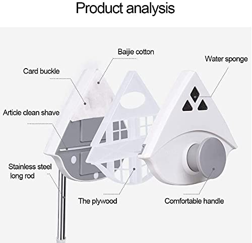 BJYC Limpador de janela de dupla face, limpador de vidro magnético, limpador de janela externo, ferr