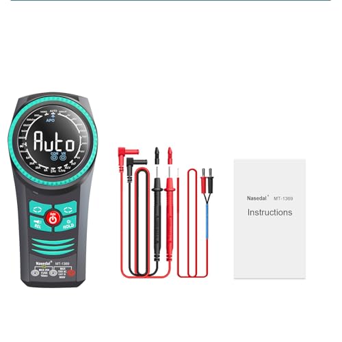 Image of Digital AC DC Professional Multimeter Tester, TRMS 6000 Counts Rotary Dial Electrical Automotive Autoranging DMM 1000V NCV Volt Ohm Amp Meter, Capacitance Temperature Diode