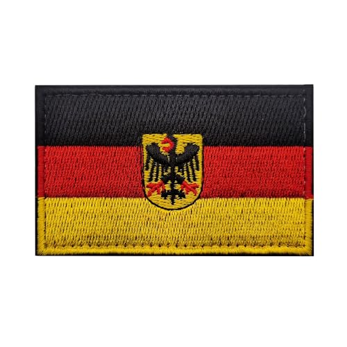 Tactical Patch Brassard Drapeau Allemand - Écusson Militaire Brodé Airsoft