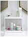 2-Tier Bathroom Countertop Organizer Vanity Tray Cosmetic & Makeup Storage Kitchen Spice Rack Standing Shelf, White