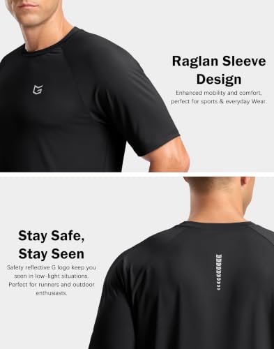 G Gradual Men's Moisture-Wicking UPF 50+ Short Sleeve Athletic T-Shirt (Various) - image 6
