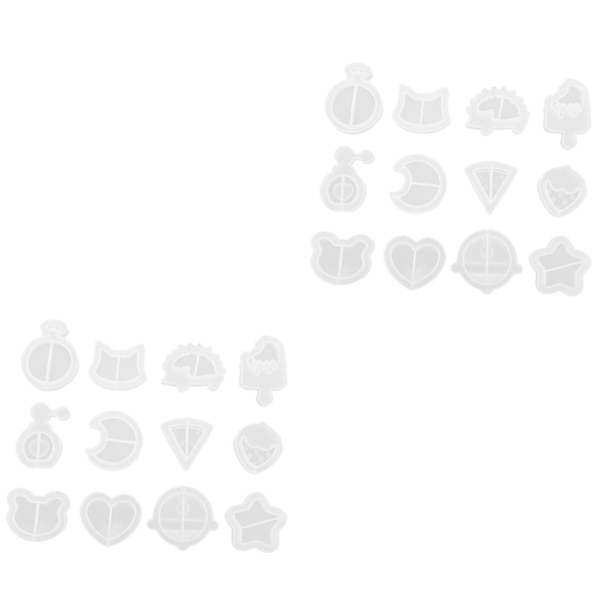 TEHAUX 2sets Stampo Silicone Per Pendenti Resina Epossidica Modelli Per Creazioni Fai Da Te Facile Da Separare e Riutilizzabile Per Gioielli Unici e Personalizzati
