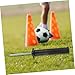 Abaodam 2pcs Spring-Loaded Soccer Corner Flag Poles Ground Stakes for Training Weatherproof Markers for Soccer Practice and Agility Training