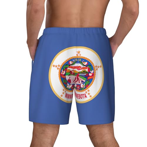 Short de bain homme avec doublure de compression maillot Minnesota original - 4