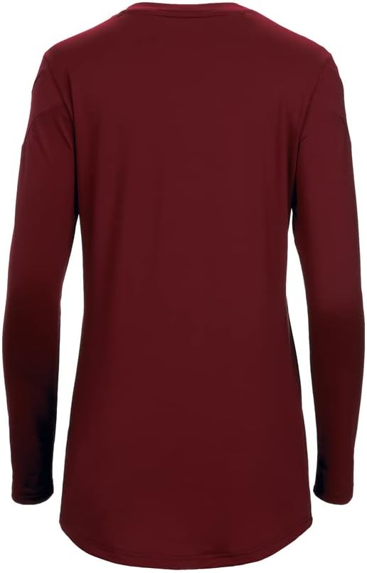 Mizuno Girls' Balboa 6 Long Sleeve Volleyball Jersey, Cardinal, Large - Image 2