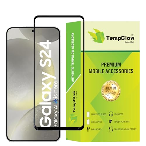 Image of Screen Protector for Samsung Galaxy S24 5G (Black) Tempered Glass Edge-to-Edge 6D Screen Guard With Installation Kit.
