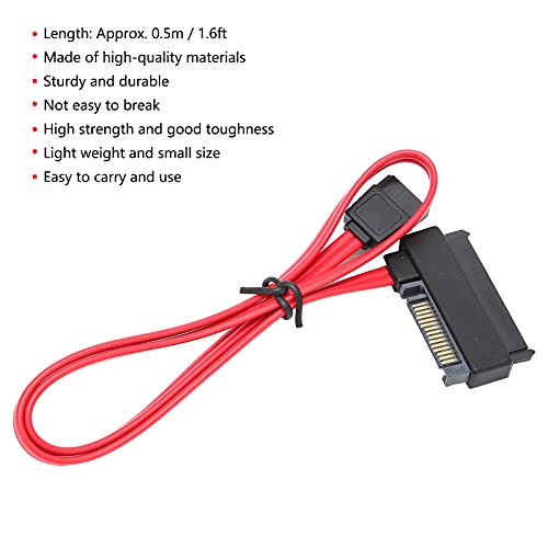 Cable Adaptador SAS a SATA 0.5 m 29Pin a 7Pin con puerto de energía SATA 15Pin miniatura 4