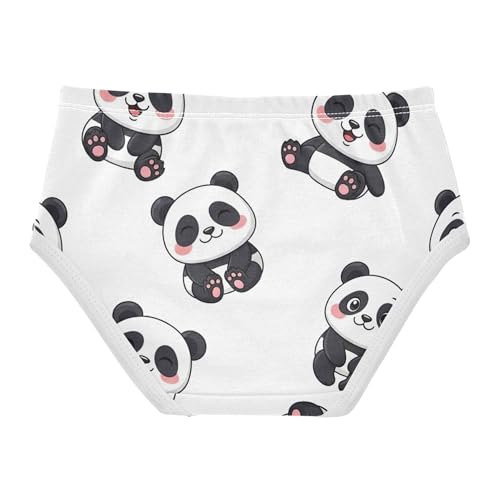 Pattern Toddlers Underwear Floral 2t Cotton Little Girl Panties Cute Cartoon Pandas Black White Underpants Briefs2
