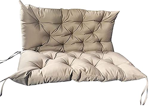 Coussin de balançoire jardin 2-3 places avec dossier imperméable