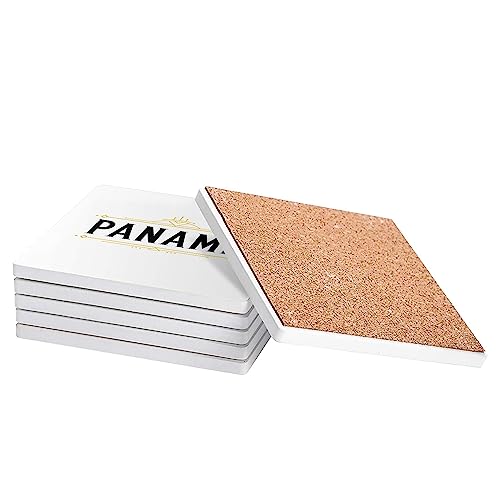 sous Verre en céramique - Paname France Paris Français Fierté - Lot de 6 (100 x 100 mm)