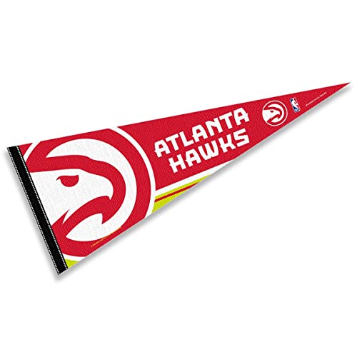 WinCraft Atlanta Hawks Pennant Full Size 12 in X 30 in