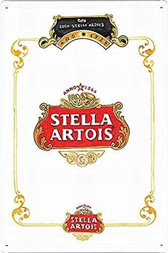 Letrero de metal para póster de metal Beer Anno 1366, letrero decorativo retro de metal vintage, 8 x 12 pulgadas