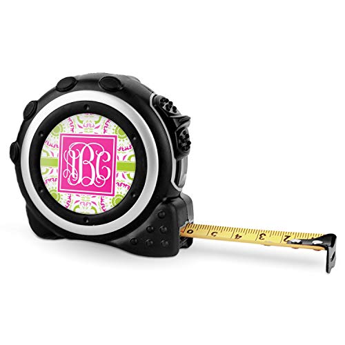 Cinta métrica personalizada rosa y verde Suzani - 16 ft miniatura 1