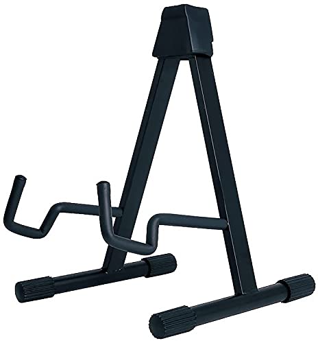 Soporte Profesional Plegable al suelo Universal HAMILTON TPM5000G sistema A para Guitarras Acústicas, Eléctricas, Bajos, Mandolinas, Banjo, Violonchelos - Rockmusic España Cover