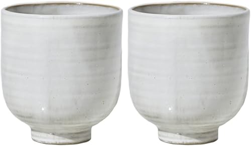 Miniatura 8 de Serene Spaces Living Juego de 4 cuencos pequeños de cerámica esmaltada con borde de forma libre, centro de mesa para bodas vintage, eventos,