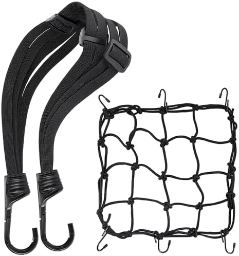 4er Set Fahrrad Gepäckspanner - Elastische Spanngurte Mit Haken Für Fahrrad, Motorrad & Rucksack