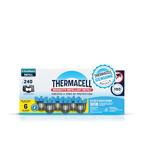 Image of Thermacell Rechargeable Mosquito Repeller Refills; Advanced Repellent Formula Provides 20 Foot Protection Zone; Compatible with Thermacell E-Series & Radius Only; No DEET, Spray or Flame