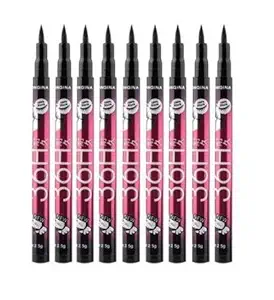 Lenon Beauty 36Hrs Black Waterproof Pen Eyeliner (Pack of 9)