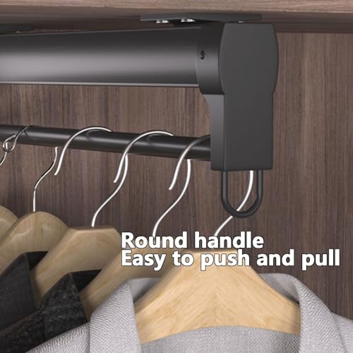 Porte-pantalons rétractable penderie 31,5 cm de fixation supérieure