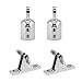 SGerste Pack 2 resistente in acciaio INOX 316 Deck Hinge Boat Bimini top Fitting 90 gradi Quick Release pin + (confezione da 2) 2,5 cm 25 mm Eye End Cap