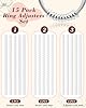Samton 15 Pack Ring Size Adjuster For Loose Rings - 3 Sizes Invisible Ring Resizer Tightener, Ring Reducer Clips Sizers To Make Rings Smaller without Resizing, Silicone Ring Guards Spacer UK #2