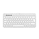 Logitech Pebble Keys 2 K380s, kabellose Multi-Device Bluetooth-Tastatur mit anpassbaren Sondertasten, schlank und mobil, Easy-Switch - Windows, macOS, iPadOS, Android, ChromeOS, Deutsches QWERTZ,Weiß
