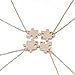 Elegant Rose Lot de 4 colliers de l’amitié en alliage avec pendentifs en forme de pièce de puzzle avec cœur