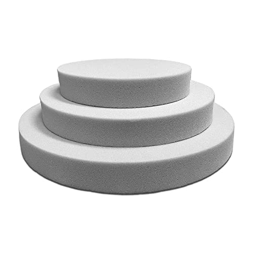 SEEBAUER living® Schaumstoffplatte MEDIUM rund | RG35/40 | Auflage für Möbel und Palettenmöbel | Rundes Schaumkissen aus PU-Schaum | Formstabil und langlebig | 30 x 4,0 cm