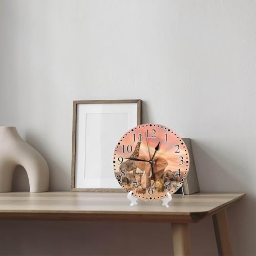 Reloj de pared analógico silencioso 10 pulgadas miniatura 7