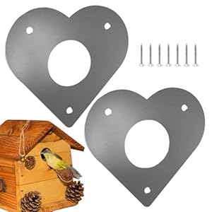 Generisch Herzform Metall-Eingangsschutzgitter 2 Stück