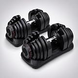 Adjustable Dumbbells 24 KG & 40 KG – Quick Dial Smart Weight Set for Home Gym, Strength Training & Full Body Fitness Equipment ((Pack of 2) 40kg)