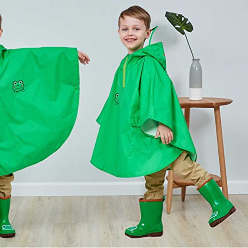 Toddler Girls Boys Rain Poncho Coverall Rain Suit Kids with Hood Mudproof Windproof Outdoor Activities2