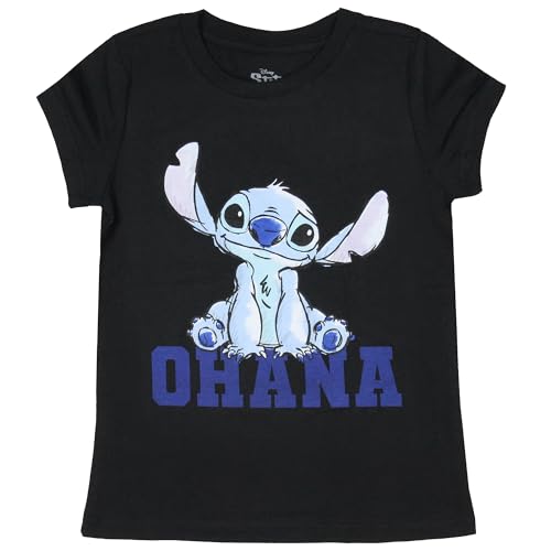 Disney Lilo And Stitch Girls' T Shirt Stitch Sketch Ohana Kids Tee - Main Image