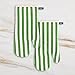 Kate Spade New York Botanical Stripe Oven Mitt 2-Pack Set, 7