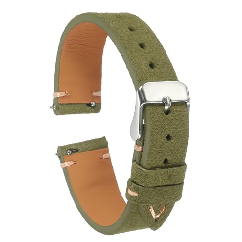 HARFINGTON Suede Leather Strap Watch Bands Quick Release 16mm Vintage Watch Straps Classic Watchband...