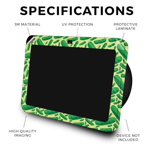 Image of Carbon Fiber Skin Compatible with Amazon Echo Show 8 (3rd Gen, 2023) - Pickles - Premium 3M Vinyl Protective Wrap Decal Cover - Easy to Apply, Crafted in The USA by MightySkins