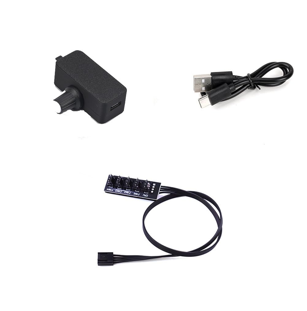 PWM Fan Speed Controller, Type-C Input, 4Pin Output, 12V 1.4A 15W