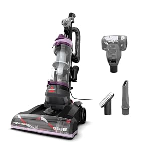 Bissell CleanView Upright Vacuum with Pet Hair Brush Roll, Powerful Suction, Pet Hair Tools, Large Dirt Container, 4438 | Self-standing design; bright headlights; crevice & upholstery tools included; tangle-free brush roll