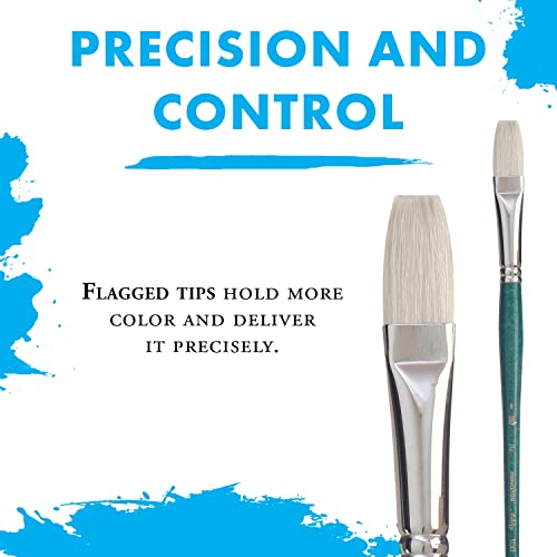 Princeton Ashley Paintbrush, Size 4, Blue Green