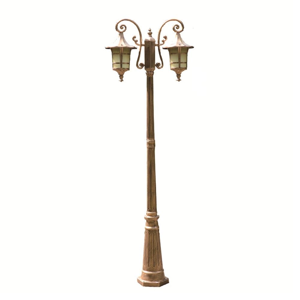 Genérico Farola de poste alto de bronce retro
