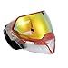 Empire EVS Paintball Goggle Mask with Dual Thermal HD Fire Mirror Lens, Clear and Red