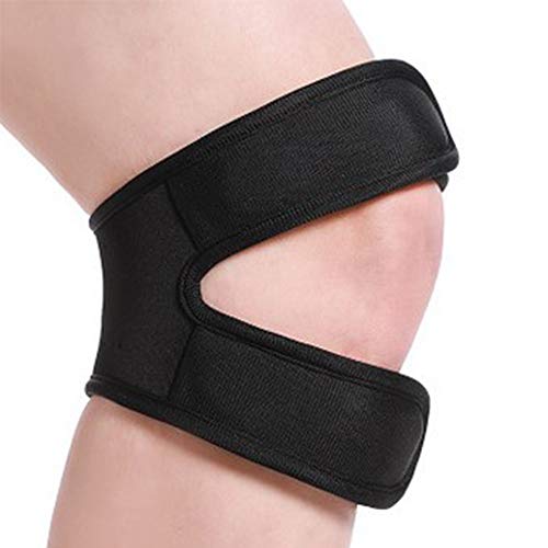 Fleymu Kniebrace Ondersteuning met Antislip Ontwerp Verstelbare Ademende Compressie Knie Mouwen Kniebrace Hulp Herstel en Beschermt voor Hardlopen, Voetbal, Tennis, Basketbal en Buitensporten (1 Item)